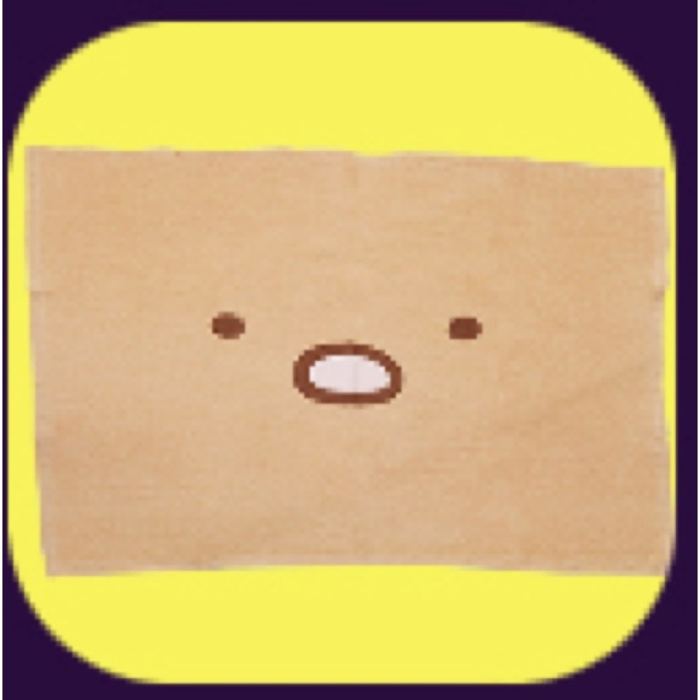 Kawaii San-X Japan Sumikko Gurashi Tonkatsu Large Face Blanket 70x100 100%cotton